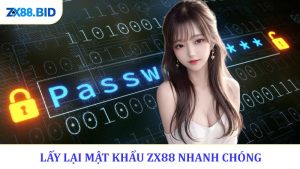 Password recovery advertisement with graphics